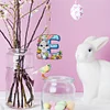 (US Only)PET Double Sided Special Shaped Easter Alphabet DIY Diamond Painting Keychain