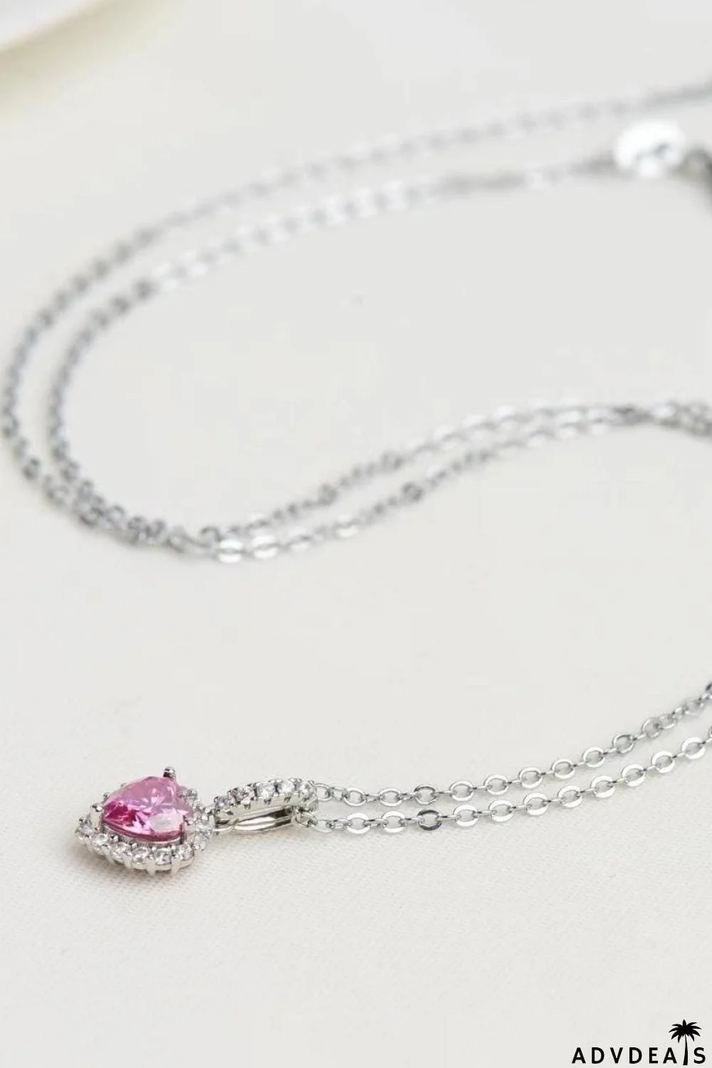 1 Carat Moissanite Heart Pendant Necklace
