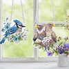 2pcs Diamond Painting Bluebird Eagle Pendant Wall Decor for Home & Window