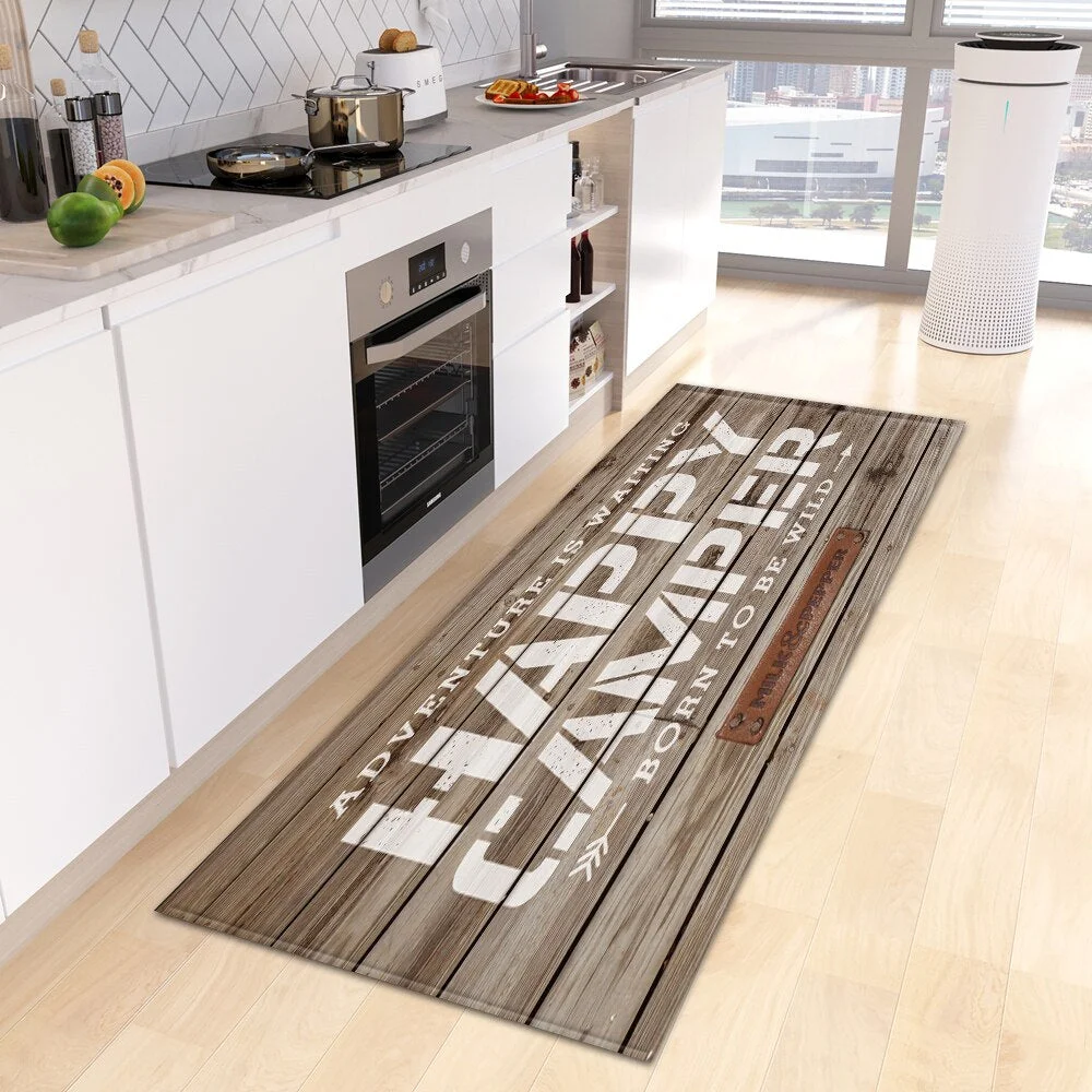 Modern Kitchen Mat Hallway Entrance Doormat Home Bedroom Bedside Living Room Children Decoration Carpet Bath Anti-Slip Floor Rug
