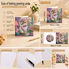 12pcs Flower Animals Diamond Art Greeting Cards DIY 12 Pack with Envelopes