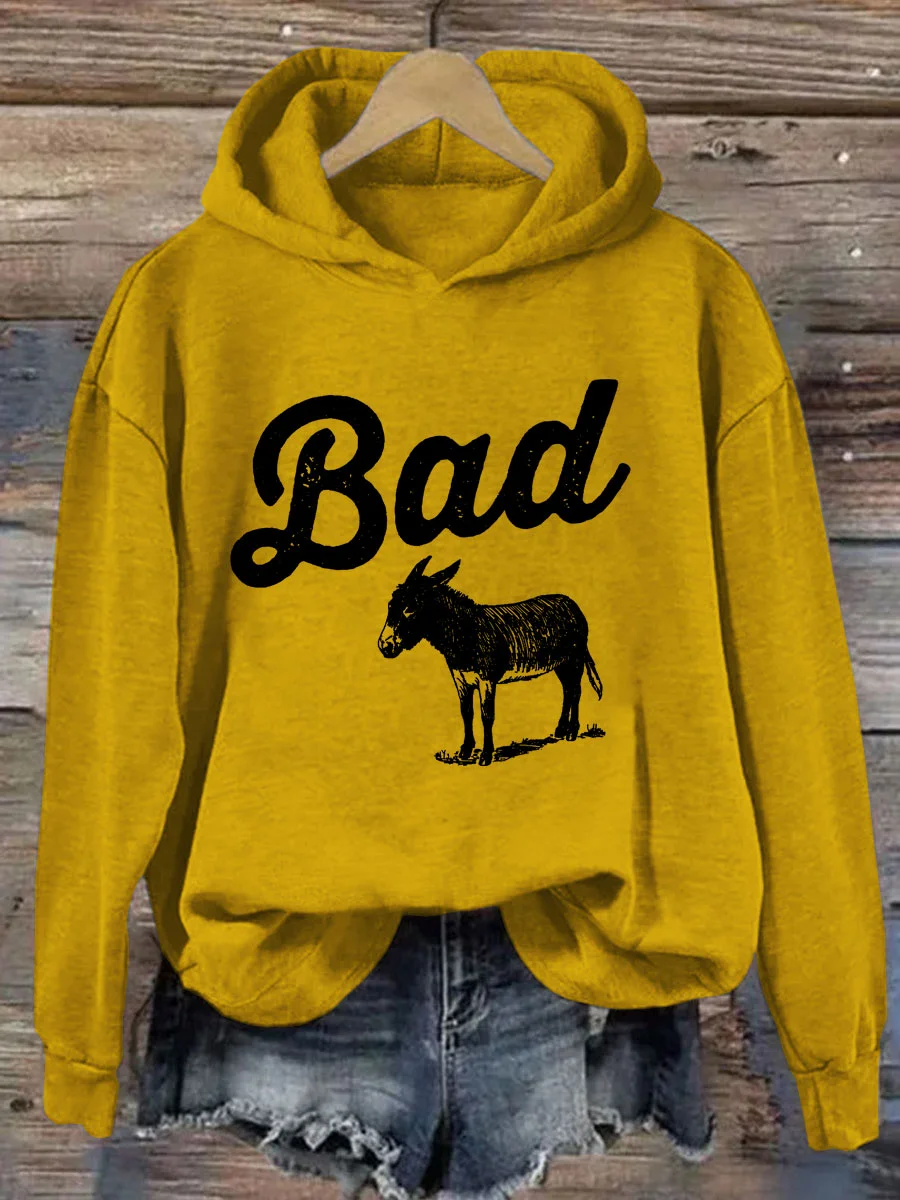 Funny Bad Ass Donkey Hoodie