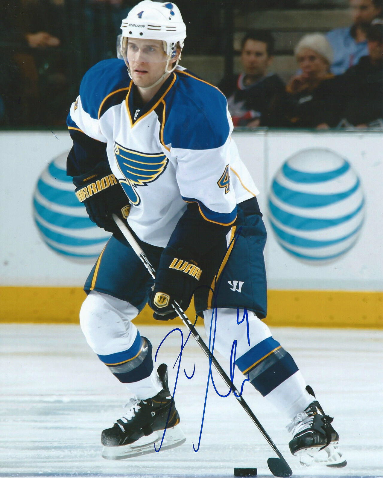 **GFA Saint Louis Blues *KRIS RUSSELL* Signed 8x10 Photo Poster painting COA**