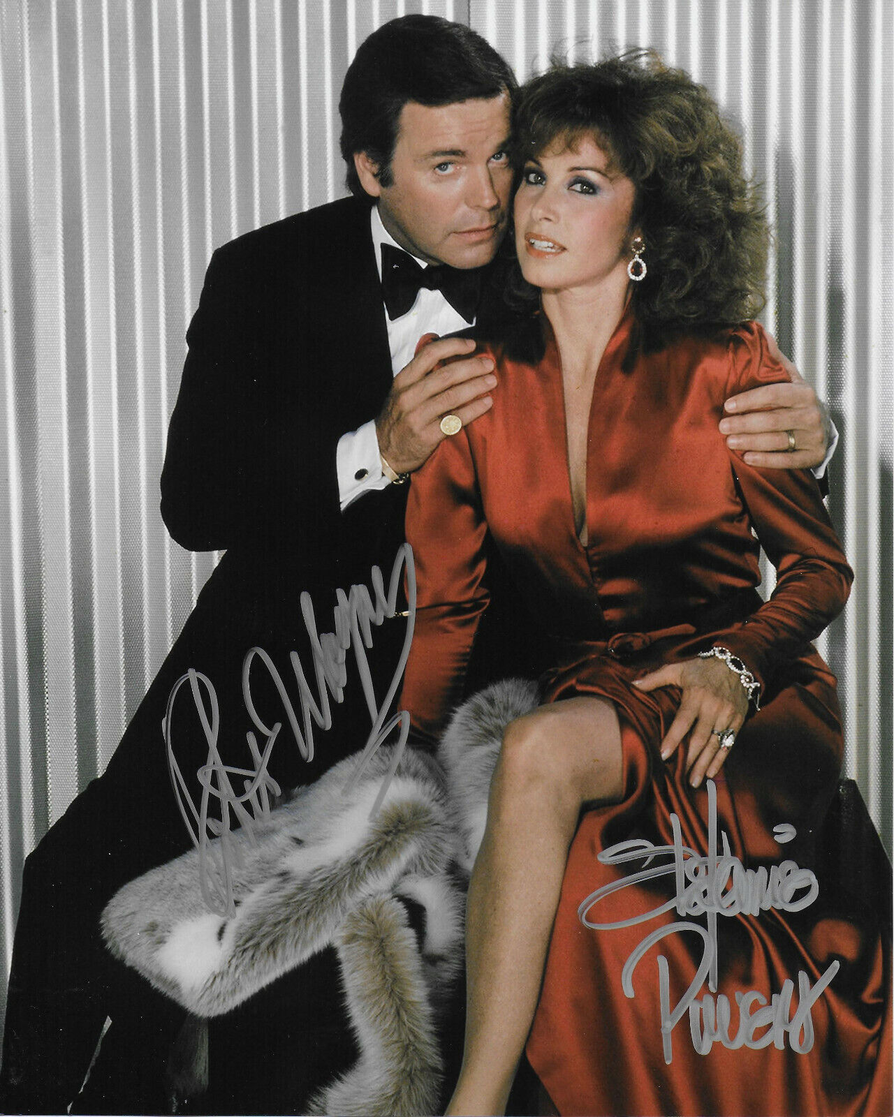 Robert Wagner & Stefanie Powers Hart to Hart Original Autographed 8X10 Photo Poster painting #8