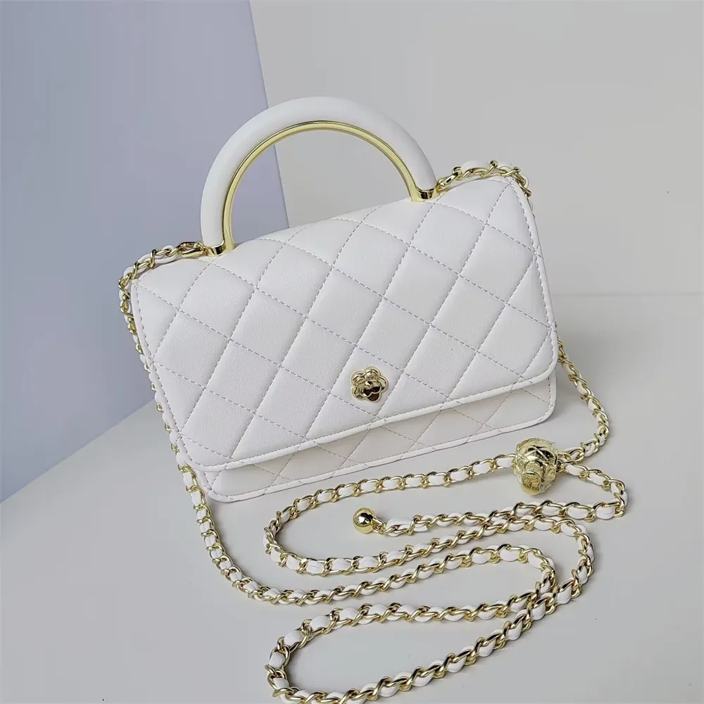 Small fragrant style rhombus small square bag chain bag high-end one-shoulder cross-body handbag-vocosishoes