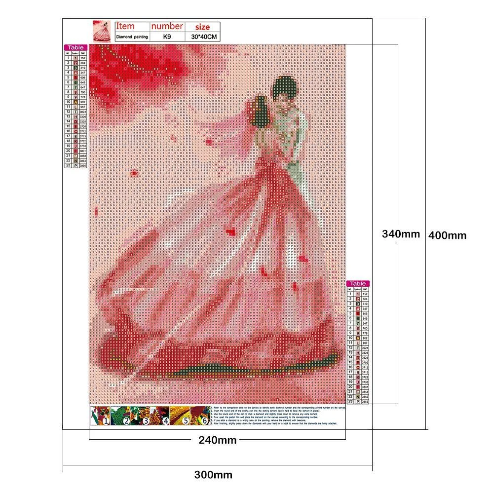 Diamond Painting - Full Round Drill - Diamond Panting - Full Round - Sweet Couple(40*30cm)