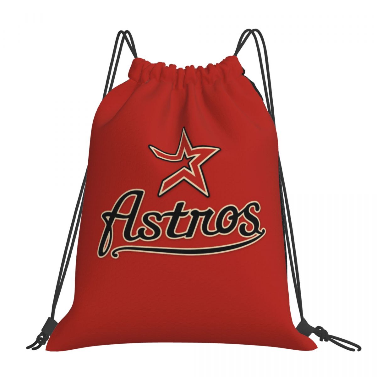 Houston Astros Stylised Star Logo Foldable Sports Gym Drawstring Bag