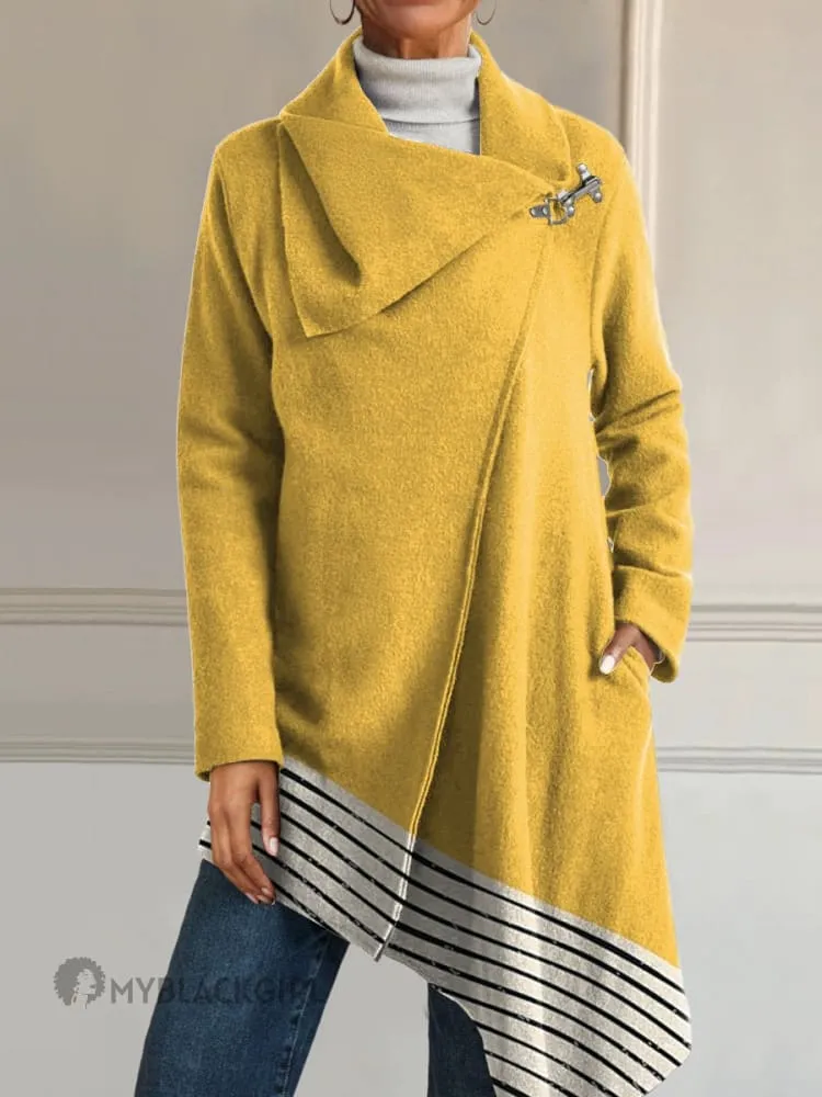 Casual Asymmeterical Coat-1