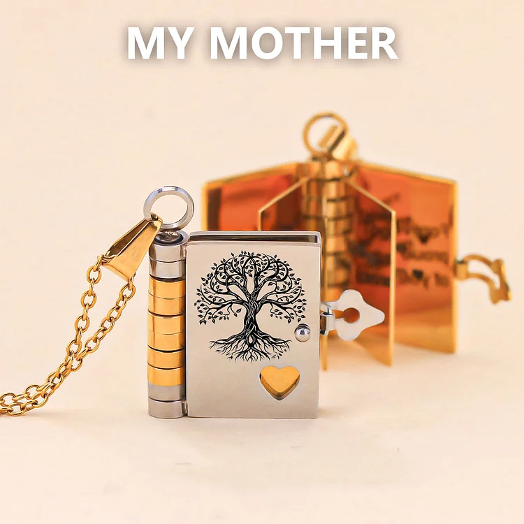 For Mom - Thank You For Everything Book Necklace