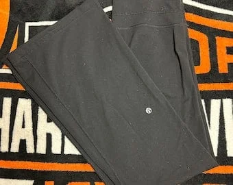 pornhint Pornhint Y2K 2000Õs Lululemon Low Rise Flare Leg Tights Leggings Size Womens 6