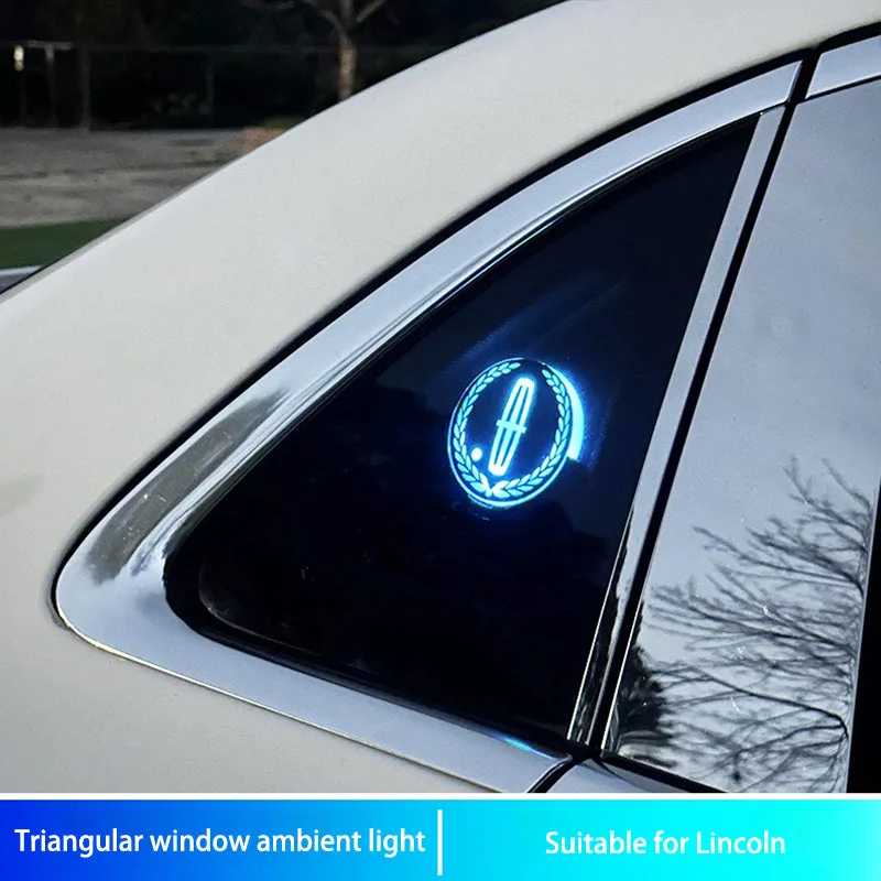Car smart triangle window atmosphere modification lamp