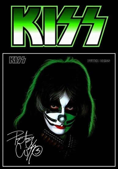 KISS - SIGNED LP COVER - PETER CRISS SOLO ALBUM - Photo Poster painting POSTER INSERT