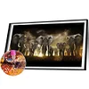Elephant - Round Drill Diamond Painting - 80*45CM - Large Size