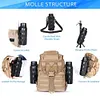Molle Water Bottle Bag Fuel Bottle Bag for Hiking Cycling (with Shoulder Strap)