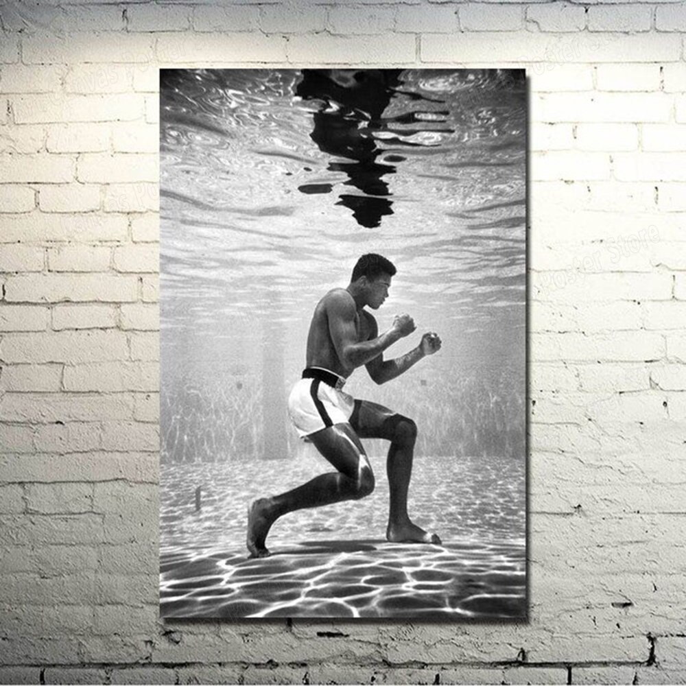 Muhammad Ali-Hajj Poster Boxing Boxer Champion Wall Art Print on Canvas Sport Picture for Living Room Bedroom Home Decor Cuadros