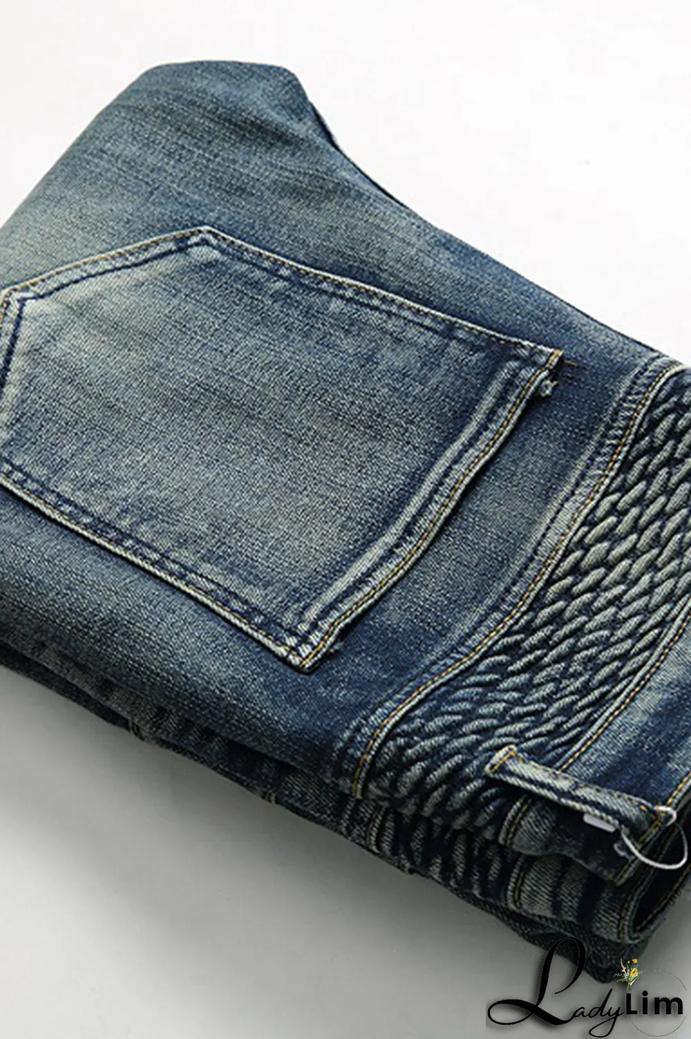 Black Gray Street Patchwork Make Old Fold Bottoms