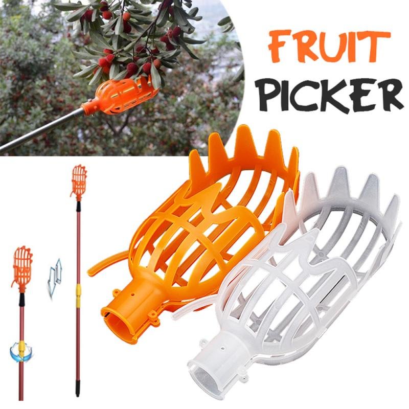 1/2pcs Plastic Fruit Catcher Picking Useful Durable Fruit Picke Pick Tool Catcher Greenhouse Fruit Picker Farm Garden Supplies