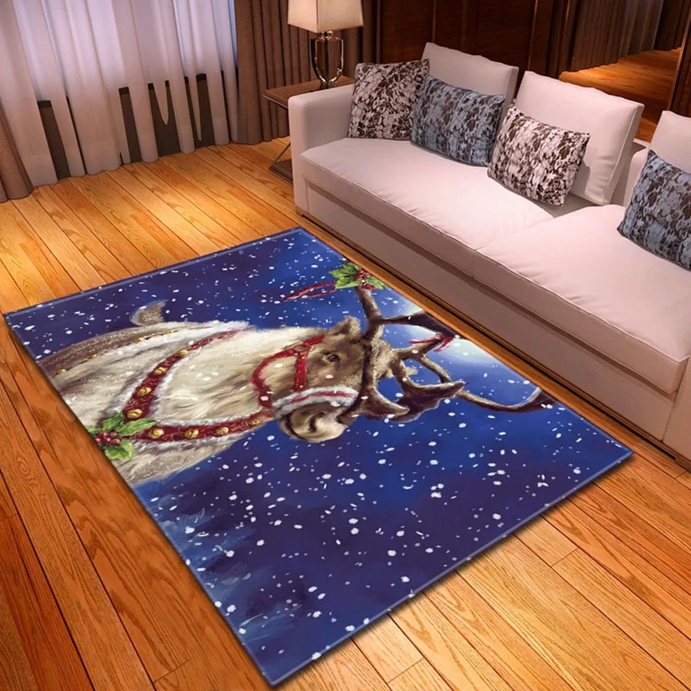 3D Ocean World Living Room Carpet Children Rug Kids Room Decoration Large Carpet Home Non-slip Hallway Bedroom Floor Bedside Mat