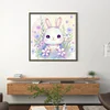 >SALE<Full Embroidery Eco-cotton Thread 11CT Printed Zodiac Rabbit Cross Stitch40x40cm