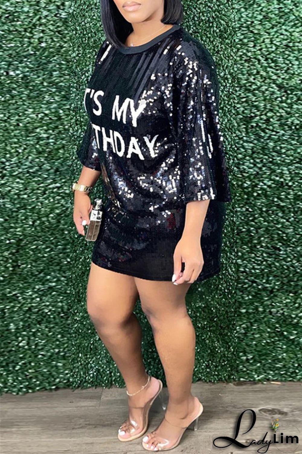 Stripe Fashion Casual Patchwork Sequins O Neck A Line Dresses