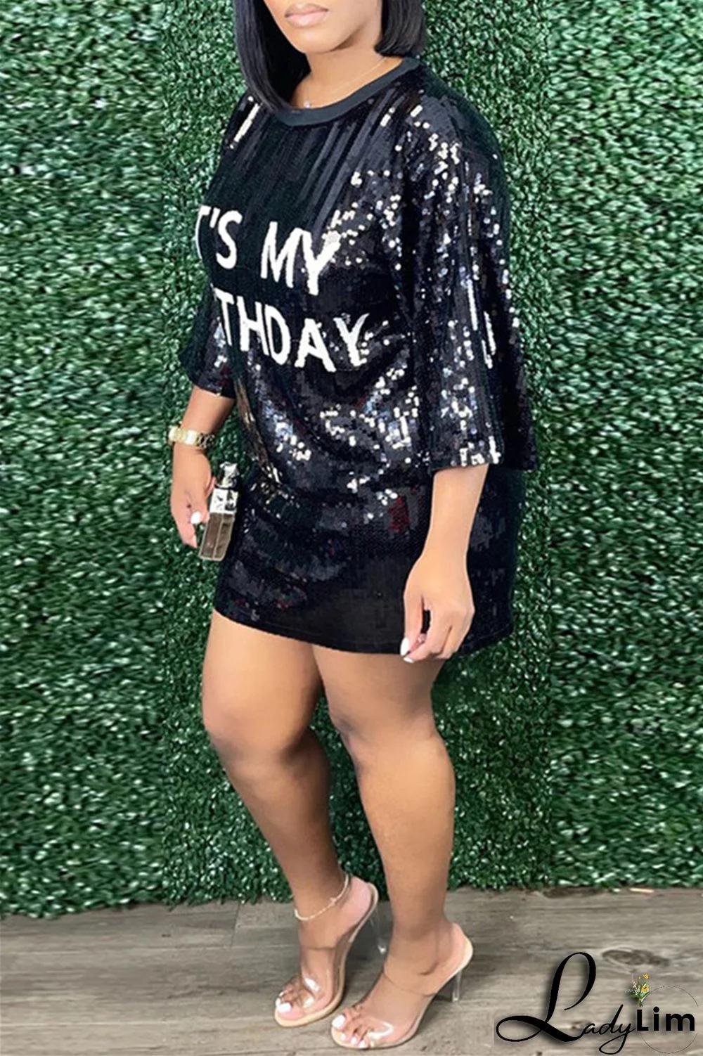 Stripe Fashion Casual Patchwork Sequins O Neck A Line Dresses