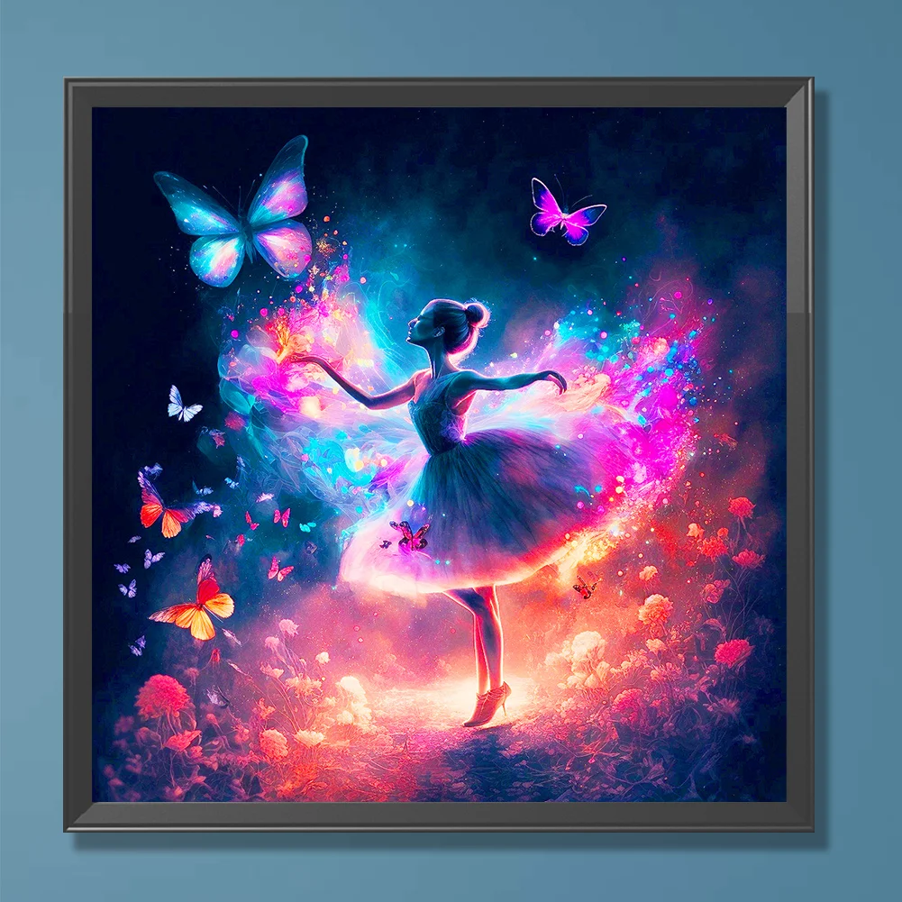 Diamond Painting - Full Round Drill - Ballet Dancer(Canvas|30*30cm)