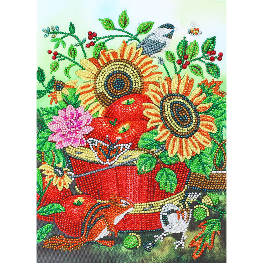 

Sunflower - Special Shaped Diamond Painting - 30*40CM, 501 Original