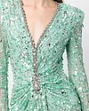 Women's Solid Color Sequins Dress