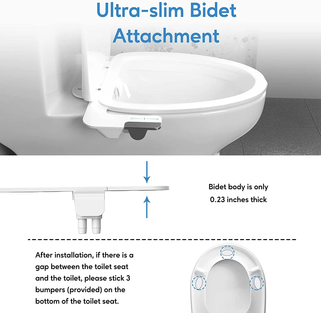 Mini electric bidet for washing buttocks and private parts