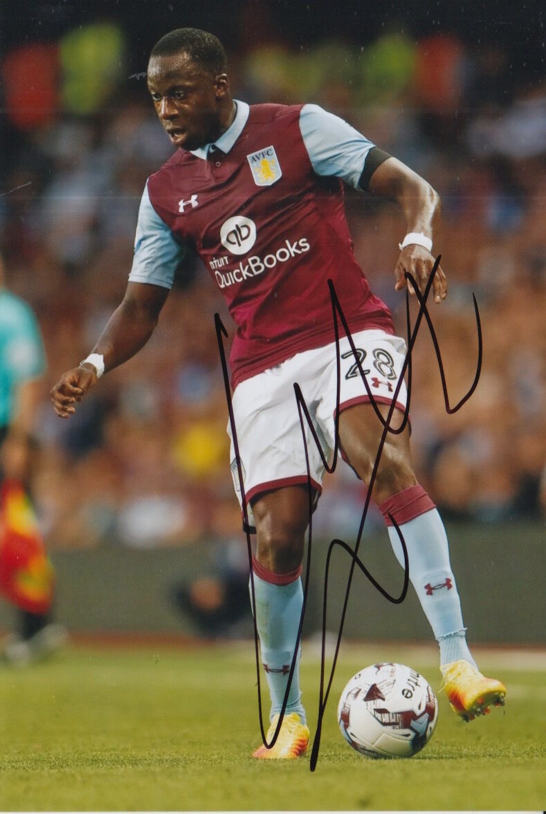 ASTON VILLA HAND SIGNED ALY CISSOKHO 6X4 Photo Poster painting 2.