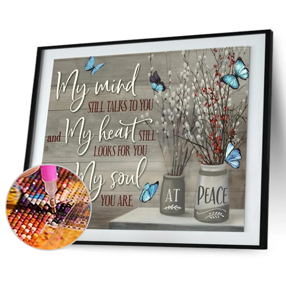 Diamond Painting - Full Round Drill - Flower Saying(50*40cm)