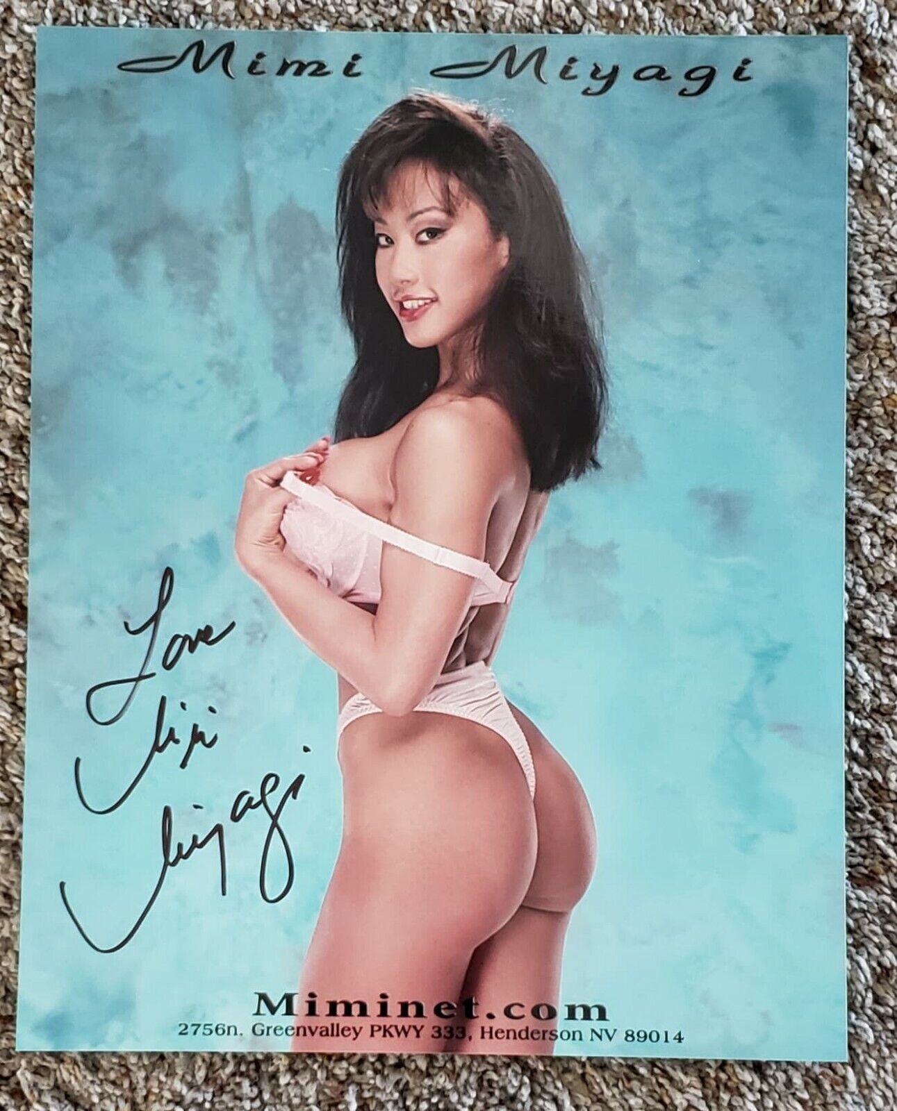 * RARE * Mimi Miyagi Adult Asian Film Star Signed 8x10