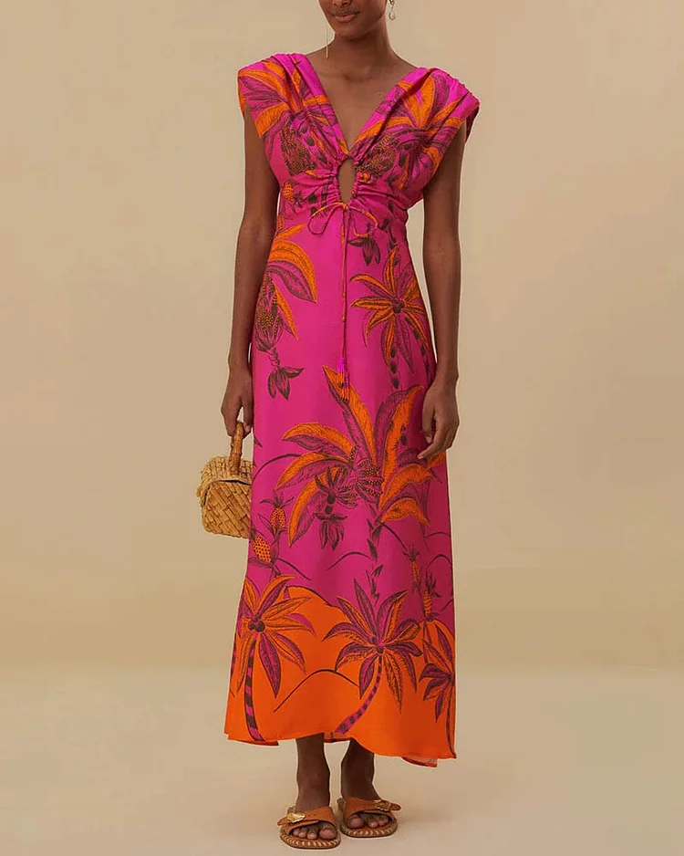 Women's Fashion Printed Loose Dress