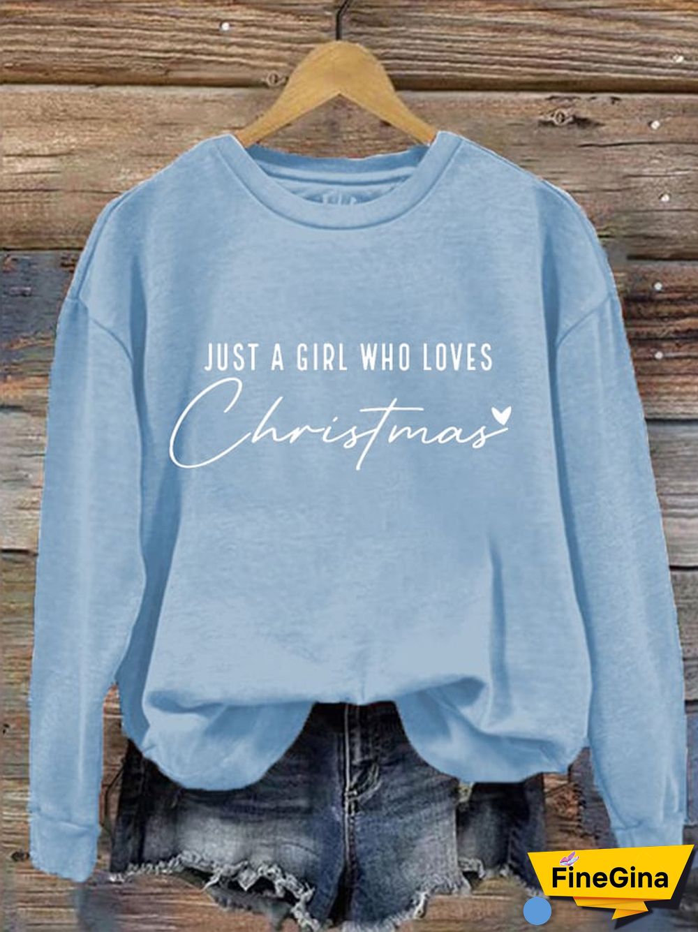 Women's Just A Girl Who Loves Christmas Sweatshirt