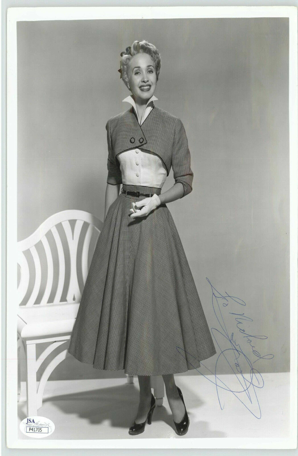 JANE POWELL ACTRESS, AUTOGRAPHED SIGNED 8X10 JSA AUTHENTICATED COA #P41705