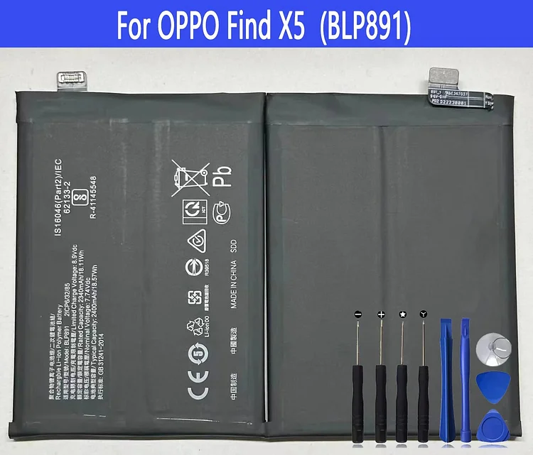 BLP891 Battery For OPPO Find X5 FindX5 Repair Part Original Capacity Mobile Phone Batteries Bateria