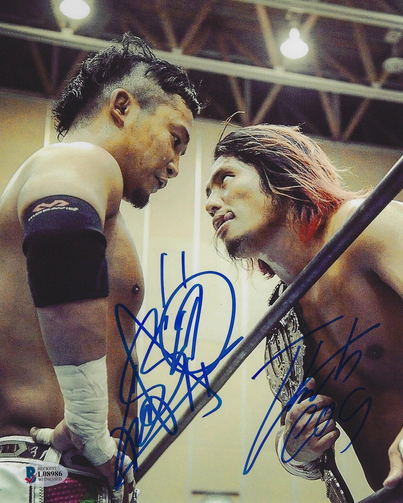 Hiromu Takahashi Kushida Signed 8x10 Photo Poster painting BAS COA New Japan Pro Wrestling Auto