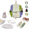 Nylon School Camping Daypack for Kids Cute Book Sackpack for Gym Sport Traveling