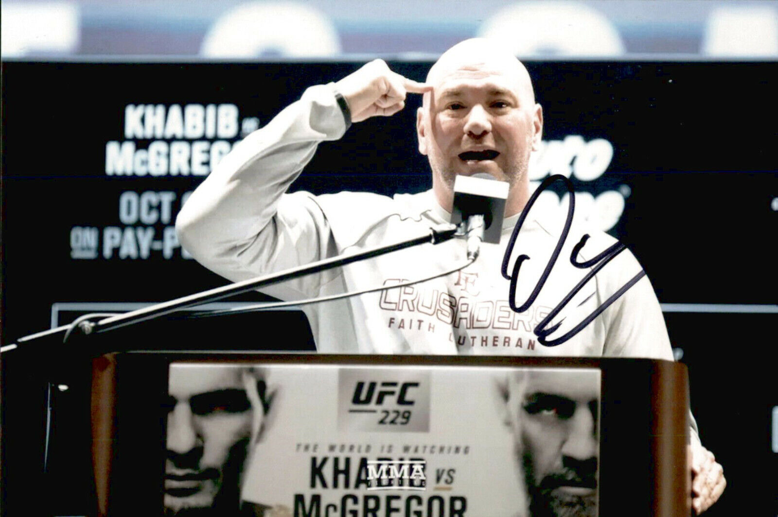 Dana White SIGNED 4x6 Photo Poster painting UFC ULTIMATE FIGHTING CHAMPIONSHIP PRESIDENT #3