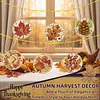 6 pi&egrave;ces de feuilles d&rsquo;automne, peinture en diamant maison, d&eacute;corations, d&eacute;corations, pendentifs