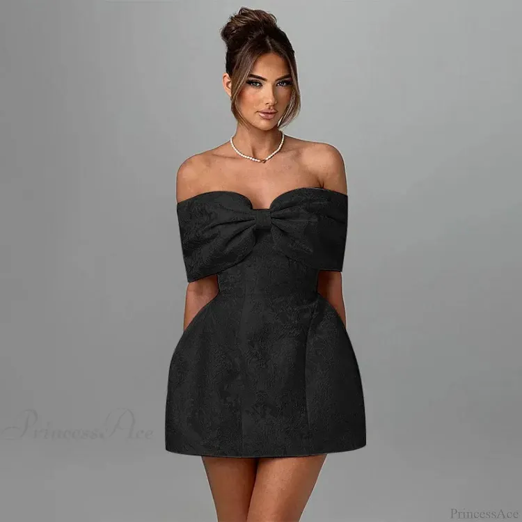 Jacquard Waist Wrap A-line Vacation Dress