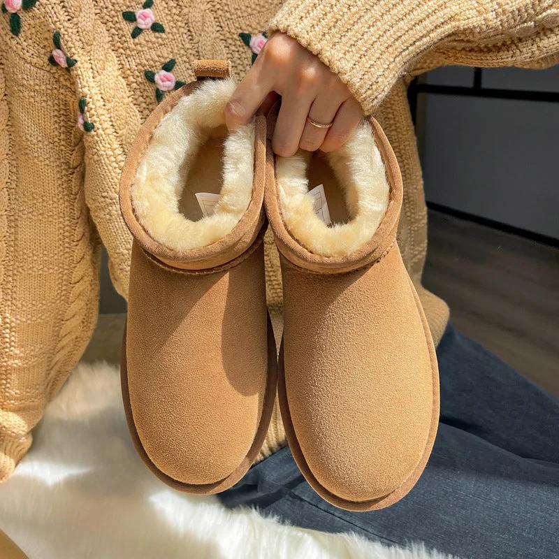 Casual Cotton Flats Boots Shoes