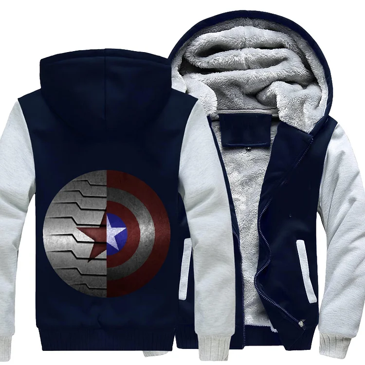 Stucky Shield Bucky Barnes, Avengers Fleece Jacket