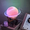 Saturn Ring Fantasy Bluetooth Speaker Desktop Ornament Planet Night Light Speaker