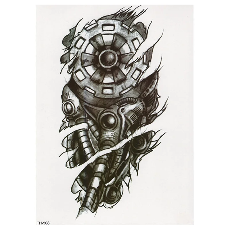 CROWN SKULL SCYTHE DEATH ANGEL WINGS CROSS TEMPORARY TATTOO, CRUCIFIX, BODY ART, MENS, WOMENS