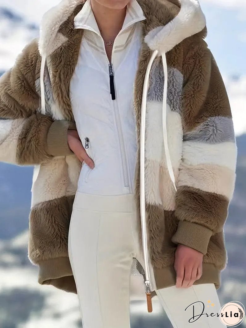 Cozy Tie-Dye Fleece Jacket for Women