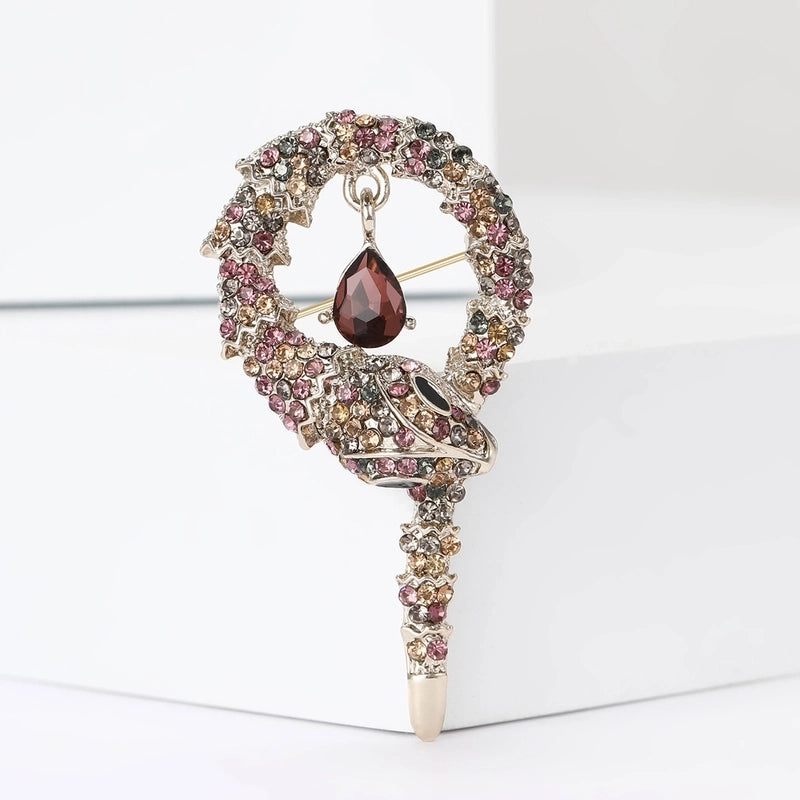 Lady Pin Snake Alloy Unisex Brooches