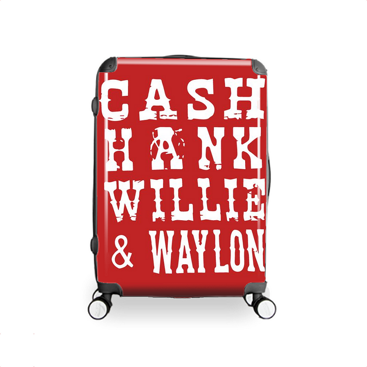 Cash Hank Willie Waylon, Country Music Hardside Luggage