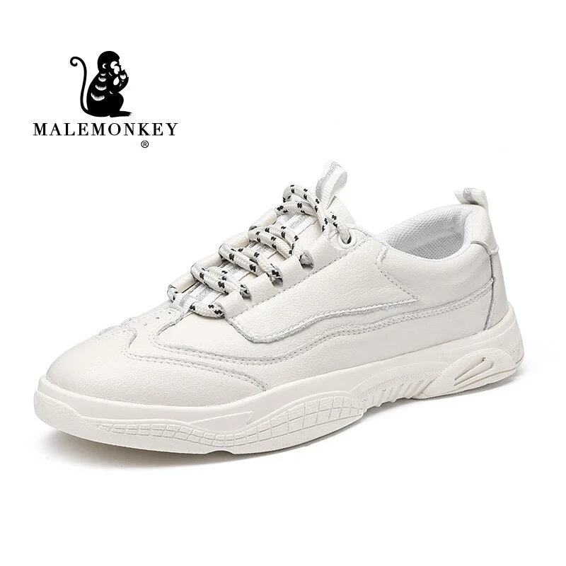 Casual Shoes Women White Flat Shoes 2021 Spring Autumn Fashion Outdoor Round Toe Lace up Breathable Comfortable Female Shoes