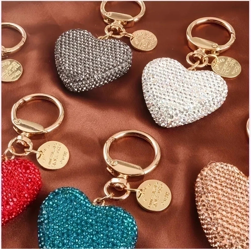 Retro Streetwear Heart Shape Alloy Women’s Bag Pendant Keychain